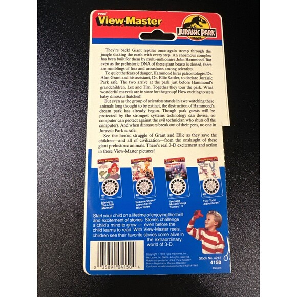 1993 View-Master Jurassic Park 3 Reel Set 3D Pictures Complete - Picture 4 of 10